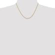 14K 2mm Solid Regular Rope Chain