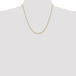 14K 2mm Solid Regular Rope Chain
