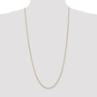 14K 2mm Solid Regular Rope Chain