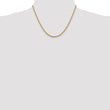 14K 2.5mm Solid Regular Rope Chain