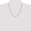 14K 2.5mm Solid Regular Rope Chain