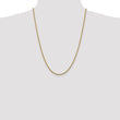 14K 2.5mm Solid Regular Rope Chain