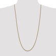 14K 2.5mm Solid Regular Rope Chain