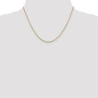 14K 1.3mm Diamond-Cut Rope Chain