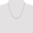 14K 1.3mm Diamond-Cut Rope Chain