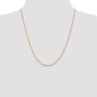 14K 1.3mm Diamond-Cut Rope Chain