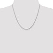 14K White Gold 1.75mm Diamond-Cut Rope Chain