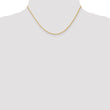 14K 1.3mm D/C Spiga (Wheat) Chain