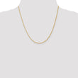 14K 1.3mm D/C Spiga (Wheat) Chain