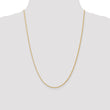 14K 1.3mm D/C Spiga (Wheat) Chain