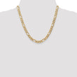 14K 7mm Flat Figaro Chain