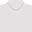 14K Rose Gold 1.5mm Diamond-Cut Rope Chain