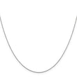 14K White Gold .8mm Loose Rope Chain