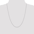 14K White Gold .8mm Loose Rope Chain