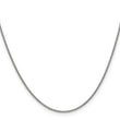 14K White Gold 1.4mm Round Cable Chain