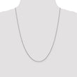 14K White Gold 1.4mm Round Cable Chain