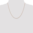 14K Rose Gold 1.1mm Flat Cable Chain
