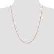 14K Rose Gold 1.1mm Flat Cable Chain