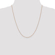 14K Rose Gold .7mm Box with Lobster Clasp Chain