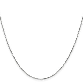 14K White Gold 1mm D/C Open Franco Chain