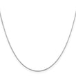 14K White Gold .8mm D/C Octagonal Snake Chain