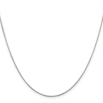 14K White Gold .8mm D/C Octagonal Snake Chain
