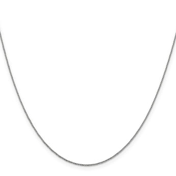14K White Gold .9mm D/C Twisted Box Chain
