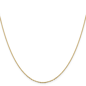 14K 1mm D/C Open Long Link Cable Chain