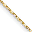 14K 1mm D/C Open Long Link Cable Chain