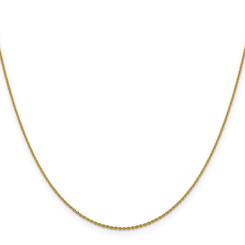 14K 1.15mm D/C Oval Link Chain