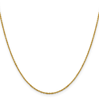 14K 1.25mm D/C Rolo Chain