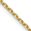 14K 1.5mm D/C Rolo Chain