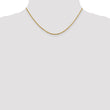 14K 1.4mm D/C Open Franco Chain