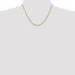 14K 2.25mm Solid Regular Rope Chain