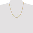 14K 2.25mm Solid Regular Rope Chain