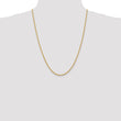 14K 2.25mm Solid Regular Rope Chain