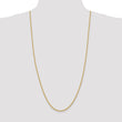 14K 2.25mm Solid Regular Rope Chain
