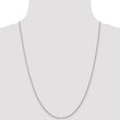 14K White Gold 1mm D/C Spiga Chain