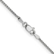 14K White Gold 1.2mm Solid D/C Spiga Chain