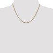 14K 1.85mm Semi-Solid D/C Round Box Chain