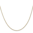 14K .9mm Round Cable Chain