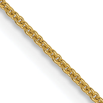 14K .9mm Round Cable Chain