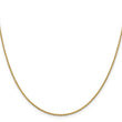 14K 1.8mm Round Cable Chain