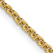14K 1.8mm Round Cable Chain - Birthstone Company