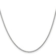 14K White Gold 1.8mm Round Cable Chain