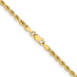 14K 3.25mm Diamond-Cut Rope Chain