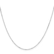 14K White Gold .85mm D/C Rolo Chain