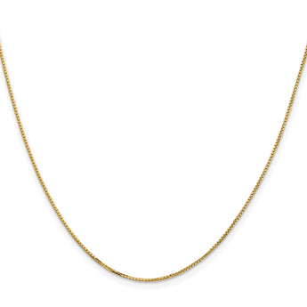 14K 1mm Concave Box Chain