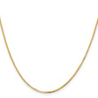 14K 1.2mm Concave Box Chain