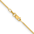 14K 1.2mm Concave Box Chain